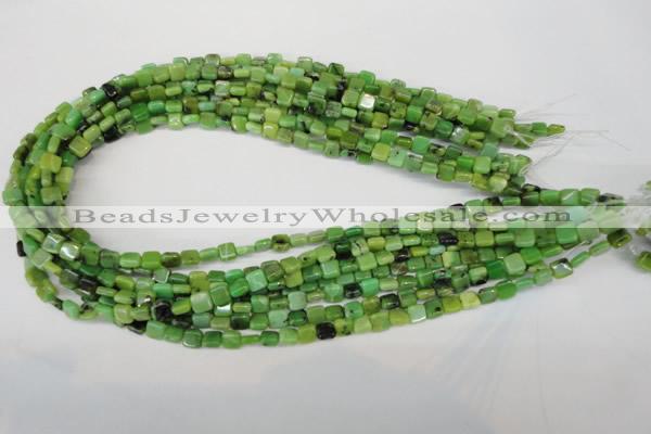 CAU50 15.5 inches 6*6mm square Australia chrysoprase beads wholesale