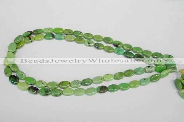 CAU65 15.5 inches 8*12mm oval Australia chrysoprase beads