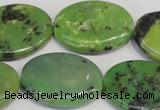 CAU66 15.5 inches 22*30mm oval Australia chrysoprase beads