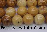 CAY05 15.5 inches 12mm round African yellow jasper beads wholesale