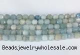 CBBS01 15 inches 8mm faceted prism aquamarine beads wholesale