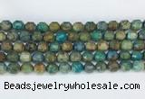 CBBS02 15 inches 8mm faceted prism chrysocolla beads wholesale