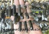 CBBS187 Top drilled 8*28mm - 9*30mm hexahedral prism bronzite beads CBBS187 Top drilled 8*28mm - 9*30mm hexahedral prism bronzite beads