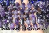 CBBS193 Centre drilled 7*16mm - 11*25mm hexahedral prism amethyst beads wholesale CBBS193 Centre drilled 7*16mm - 11*25mm hexahedral prism amethyst beads wholesale