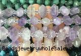 CBBS194 Centre drilled 7*16mm - 11*25mm hexahedral prism lavender amethyst beads wholesale CBBS194 Centre drilled 7*16mm - 11*25mm hexahedral prism lavender amethyst beads wholesale