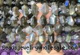 CBBS205 Centre drilled 7*16mm - 11*25mm hexahedral prism labradorite beads wholesale CBBS205 Centre drilled 7*16mm - 11*25mm hexahedral prism labradorite beads wholesale