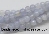 CBC01 15.5 inches 6mm round blue chalcedony beads wholesale