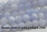 CBC02 15.5 inches 8mm round blue chalcedony beads wholesale