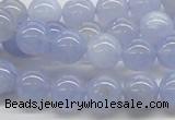 CBC03 15.5 inches 10mm round blue chalcedony beads wholesale