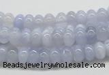 CBC04 15.5 inches 4*8mm rondelle  blue chalcedony beads wholesale