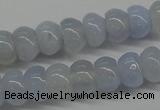 CBC20 15.5 inches 4*6mm rondelle blue chalcedony beads wholesale