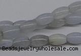 CBC23 15.5 inches 4*7mm rice blue chalcedony beads wholesale