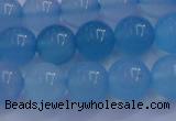 CBC253 15.5 inches 10mm A grade round ocean blue chalcedony beads