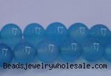 CBC262 15.5 inches 8mm AA grade round ocean blue chalcedony beads