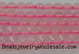 CBC300 15.5 inches 4mm round pink chalcedony beads wholesale