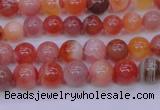 CBC400 15.5 inches 4mm A grade round orange chalcedony beads