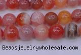 CBC402 15.5 inches 8mm A grade round orange chalcedony beads