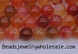 CBC411 15.5 inches 6mm AA grade round orange chalcedony beads