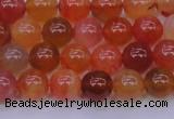 CBC412 15.5 inches 8mm AA grade round orange chalcedony beads