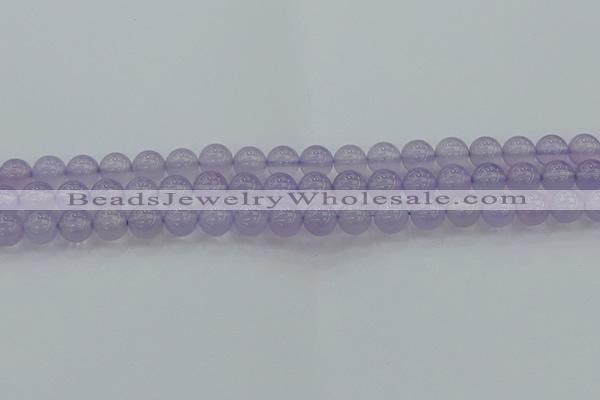 CBC431 15.5 inches 8mm round purple chalcedony beads wholesale