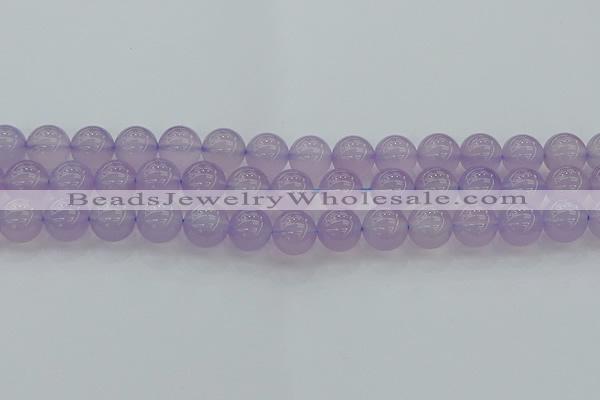 CBC433 15.5 inches 12mm round purple chalcedony beads wholesale