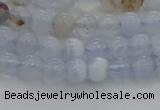 CBC460 15.5 inches 4mm round blue chalcedony gemstone beads