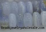 CBC473 15.5 inches 7*12mm rondelle blue chalcedony beads