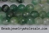 CBC700 15.5 inches 4mm faceted round African green chalcedony beads