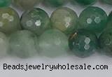 CBC702 15.5 inches 8mm faceted round African green chalcedony beads