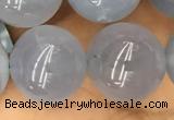 CBC736 15.5 inches 16mm round blue chalcedony beads wholesale