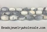 CBC781 15.5 inches 18*25mm rice blue chalcedony beads