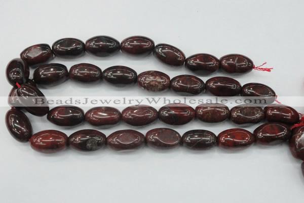 CBD11 15.5 inches 15*25mm rice brecciated jasper gemstone beads