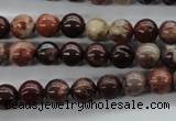 CBD61 15.5 inches 8mm round brecciated jasper gemstone beads