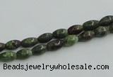 CBG06 15.5 inches 4*6mm rice bronze green gemstone beads wholesale