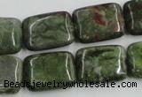 CBG20 15.5 inches 15*20mm rectangle bronze green gemstone beads