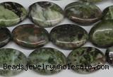 CBG30 15.5 inches 13*18mm oval bronze green gemstone beads