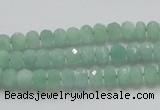 CBJ01 15.5 inches 4*6mm faceted rondelle jade beads wholesale