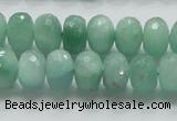 CBJ03 15.5 inches 8*12mm faceted rondelle jade beads wholesale