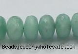 CBJ04 15.5 inches 10*16mm faceted rondelle jade beads wholesale