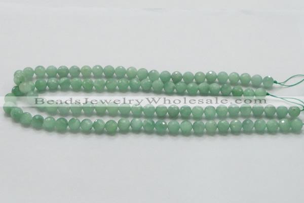 CBJ06 15.5 inches 8mm faceted round jade beads wholesale