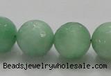 CBJ10 15.5 inches 18mm faceted round jade beads wholesale