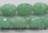 CBJ17 15.5 inches 13*18mm faceted rice jade beads wholesale