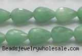 CBJ21 15.5 inches 10*14mm faceted teardrop jade beads wholesale