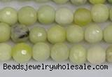 CBJ211 15.5 inches 6mm faceted round Australia butter jade beads