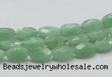 CBJ27 15.5 inches 6*10mm faceted oval jade beads wholesale