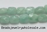 CBJ32 15.5 inches 10*10mm faceted square jade beads wholesale