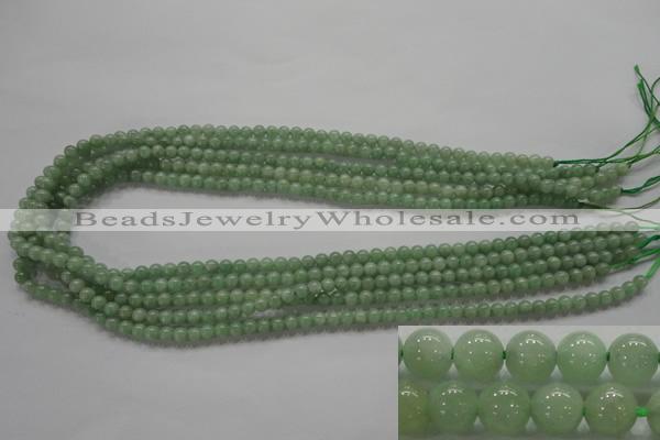 CBJ325 15.5 inches 4mm round AA grade natural jade beads