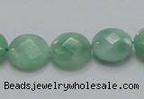 CBJ37 15.5 inches 15mm faceted flat round jade beads wholesale