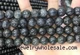 CBJ561 15.5 inches 12mm round black jade beads wholesale