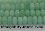 CBJ65 15.5 inches 5*8mm faceted rondelle jade gemstone beads